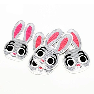 Very cute cartoon rabbit bulk cheap custom embroidery patch