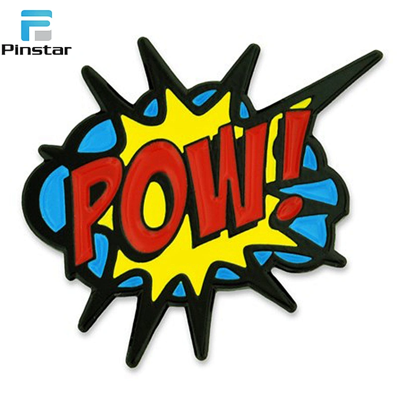 2017 Hot Selling Kunshan Irregular Block Color Custom Pin Badge