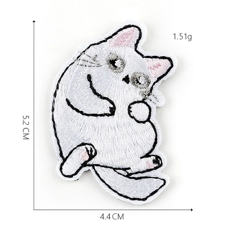 Cute CAT embroidery patches sew iron on for clothing