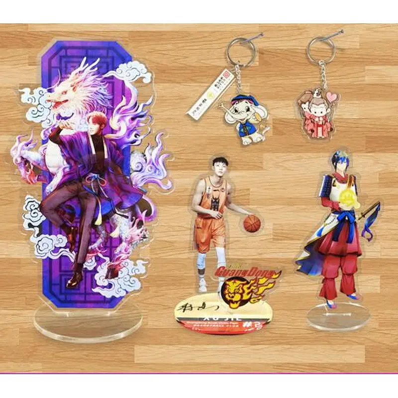 Low MOQ Wholesale acrylic keychain custom shaker keychain acrylic