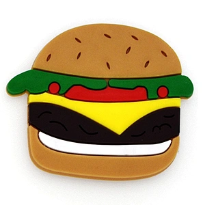 Wholesale Custom Promotional Gift Hamburger Magnet Fridge Magnet