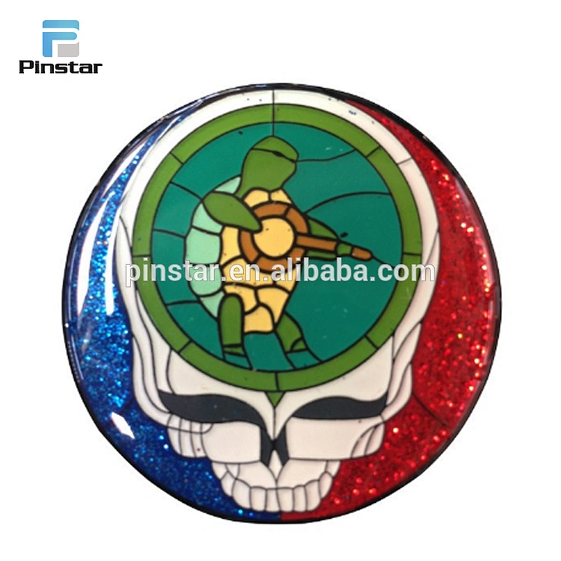 Wholesale custom metal soft enamel grateful dead lapel pin making supplies