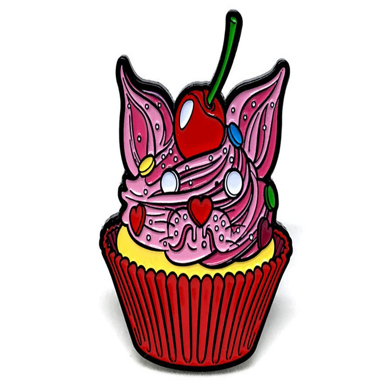 Birthday cake  enamel pin bdage