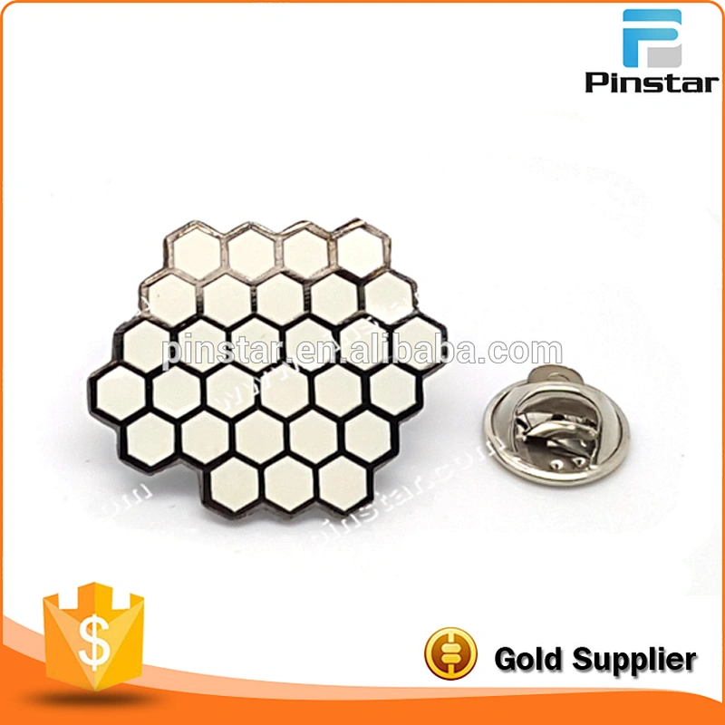 Custom Hard Enamel Metal Diamond Badge Lapel Pin