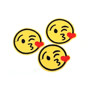 Cheap wholesale emoji iron on embroidery patches