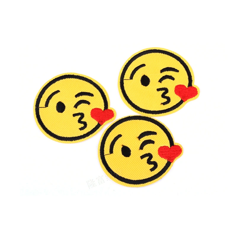 Cheap wholesale emoji iron on embroidery patches