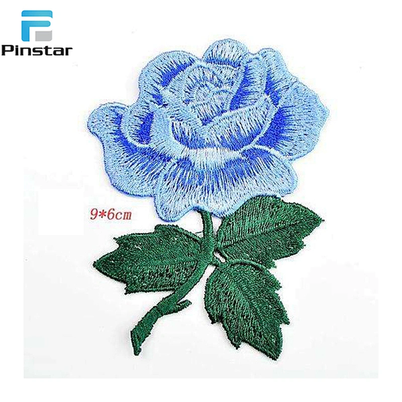 No MOQ manufacture flower embroidery patch