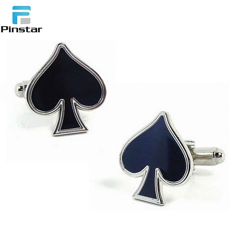 Promotion Gift Customize logo silver cufflinks lapel pin set