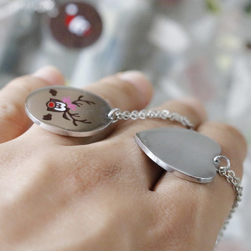 Christmas Gift Drop Oil Stainless Steel Necklace