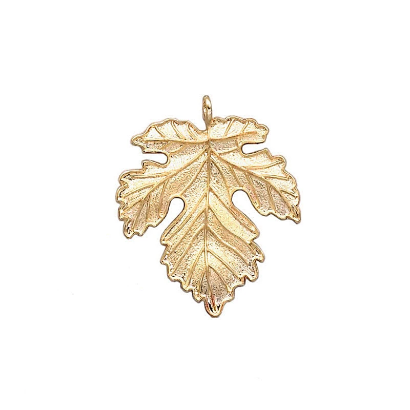Yellow Red Gold Color Maple Leaf Brooch Pin