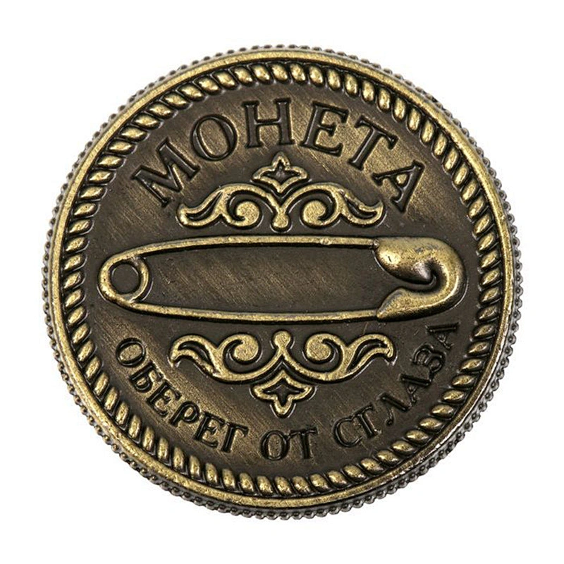 Custom Made Souvenir simple Antique engraved Metal Coin