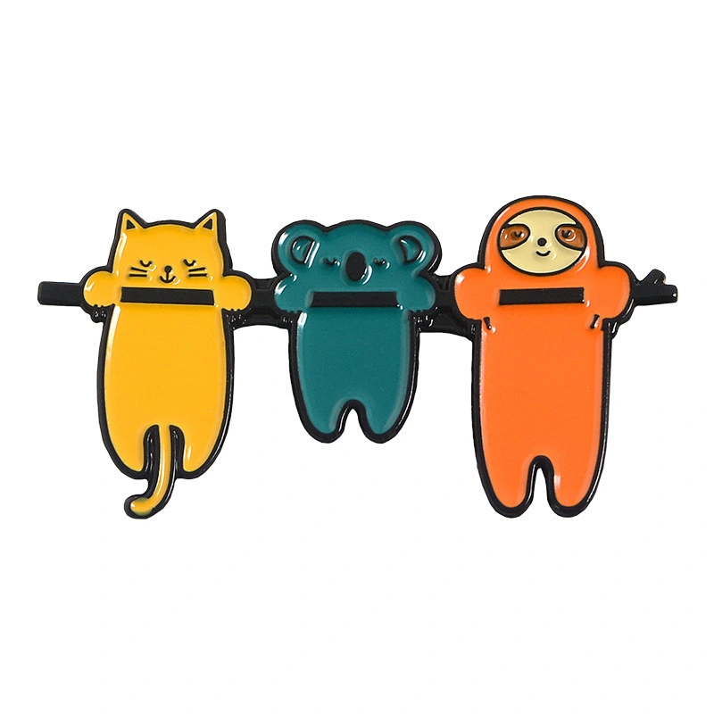 Custom High Quality Sloth Pin Soft Enamel Pin Cartoon Pins Animal