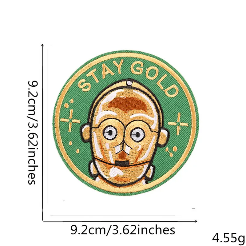 September Best Price Round Shaped Applique Embroidered Iron-on patch