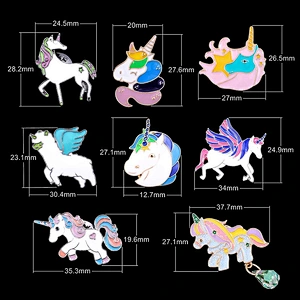 Hot Sale In Stock Beautiful Unicorn Brooch Pin Unicorn Soft Enamel Lapel Pin