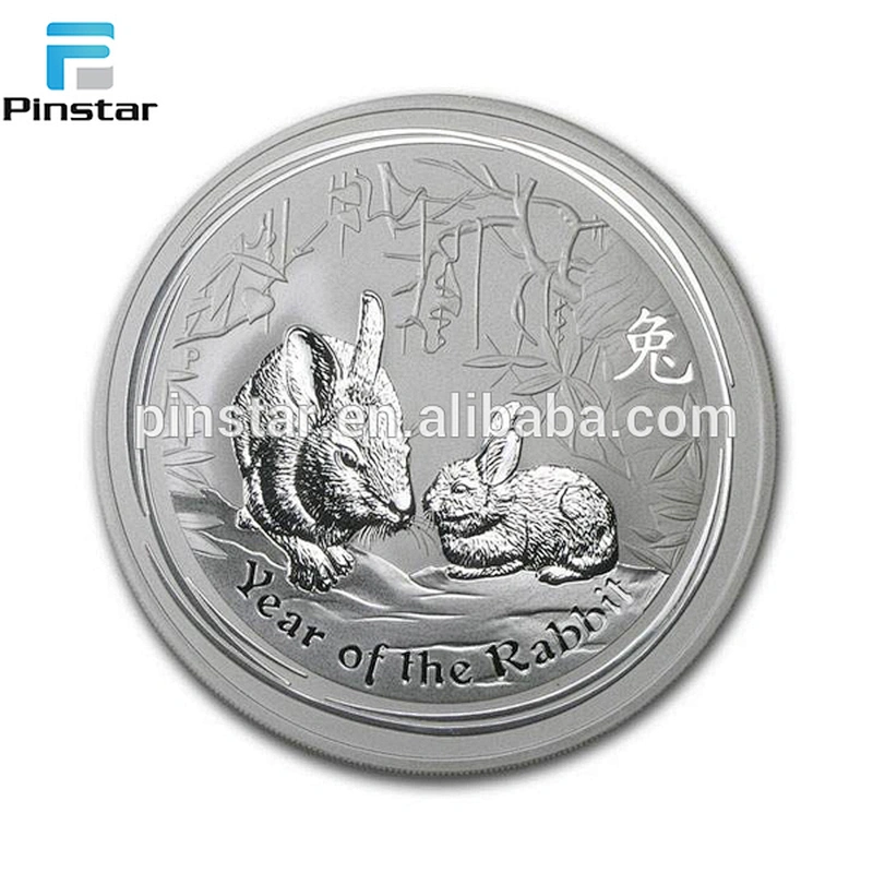 Manufacture high quality metal coins custom silver coin