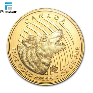 High quality Cheap Design Customized wolf shaped Challenge Coin