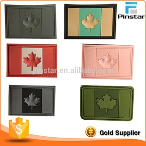 No Mold Cost Rubber Logo Patches USA American Flag Custom PVC Patch