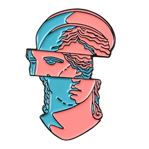 Wholesale High Quality Jewelry Gifts Sculpture Art Soft Enamel Brooch Pin for Artist Friend