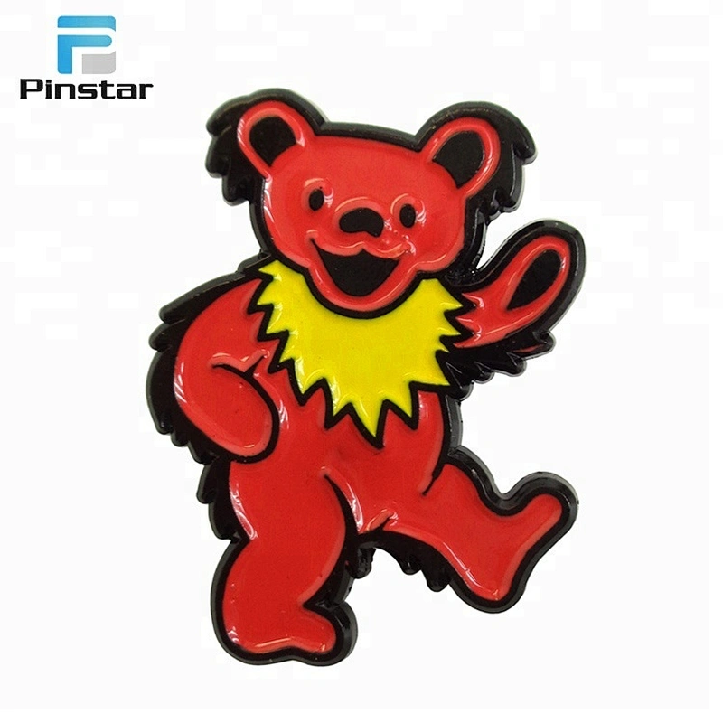 Custom made 3d metal character logo lapel pin badge
