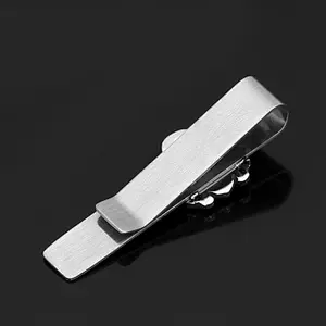 China manufacturers wholesale blank cheap gold metal custom logo men tie bar clips with packaging box