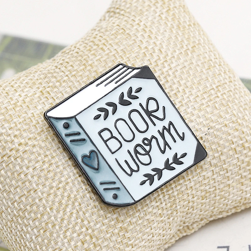 Book Soft Enamel Lapel Accessories Pin for Clothes