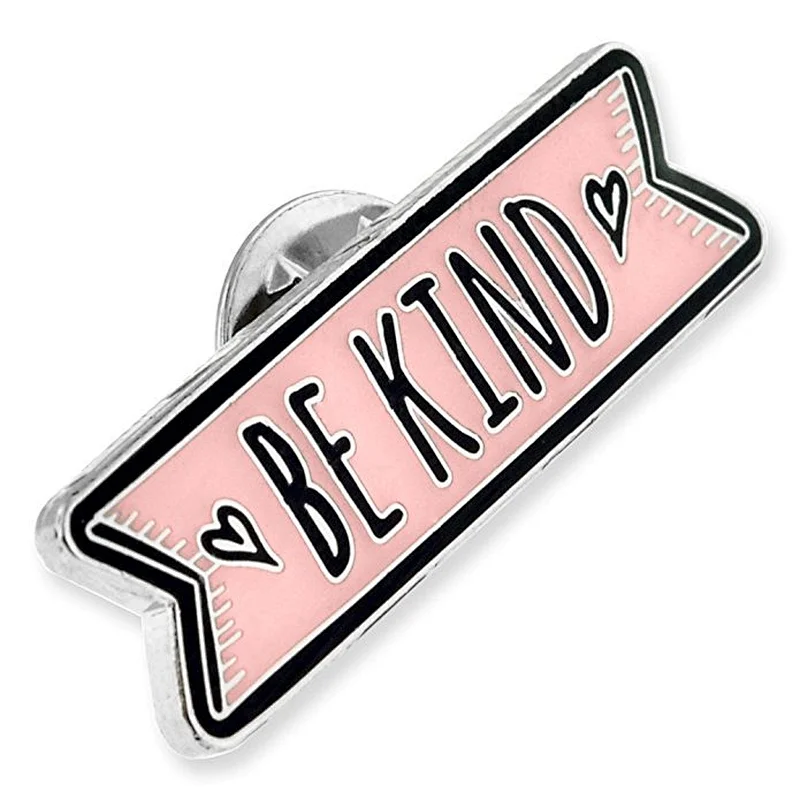 Wholesale Customized Letter Hard Enamel Pin Metal Badge