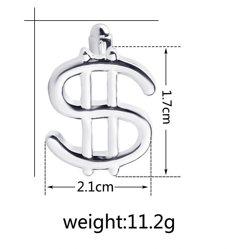Fashion metal captain USD shaped cufflink for wholesale