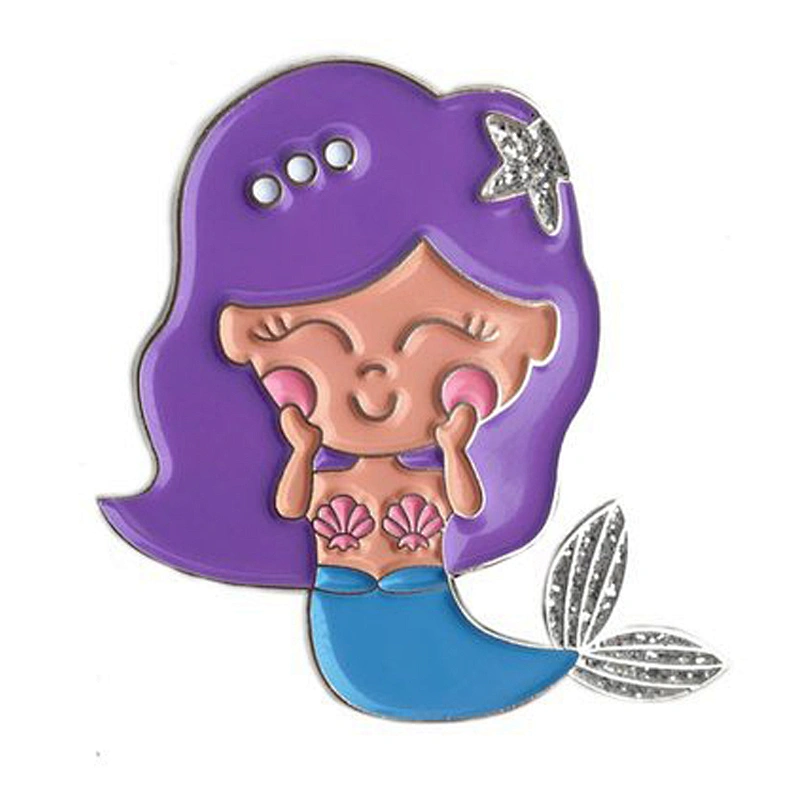 Custom High Quality Hard Enamel Mermaid Lapel Pin