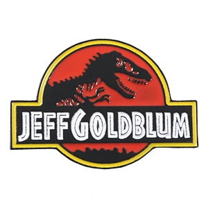 Jeff Goldblum Lapel Pin Custom Dinosaur Soft Enamel Pin for Hat or Bag