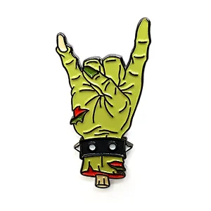 Manufacturers China Cheap rock zombie bulk Metal Lapel Pins