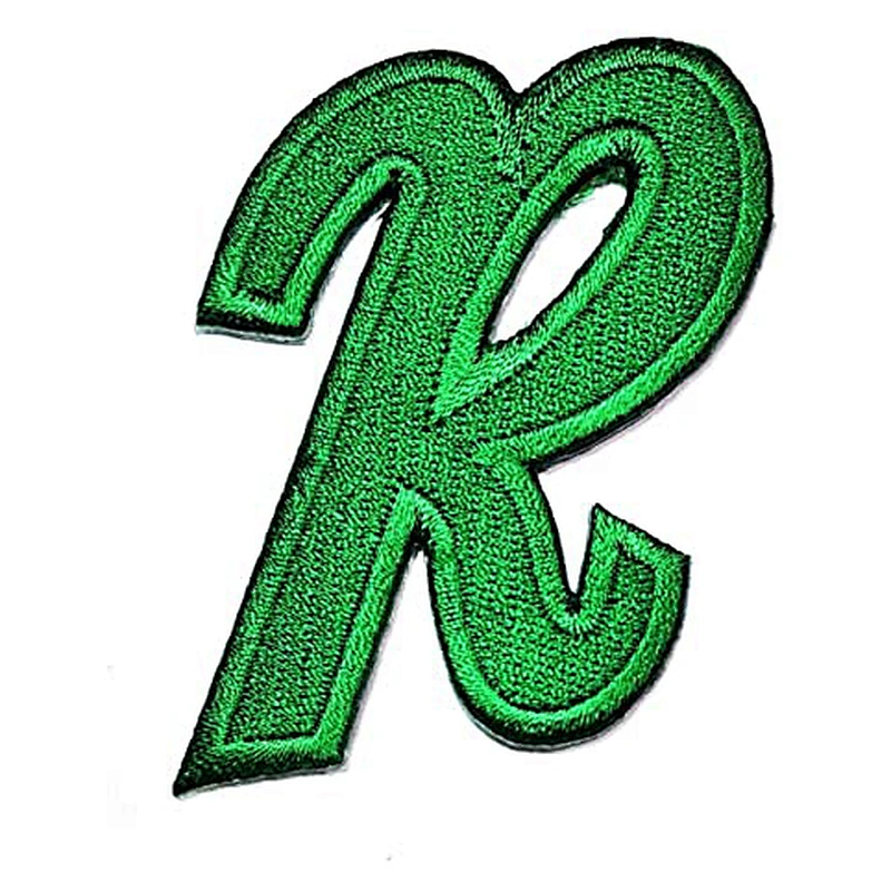 Green Letter Patch School Alphabet Font Full lace Patch Alphabet Letters A-Z Iron Sew On Embroidered Applique