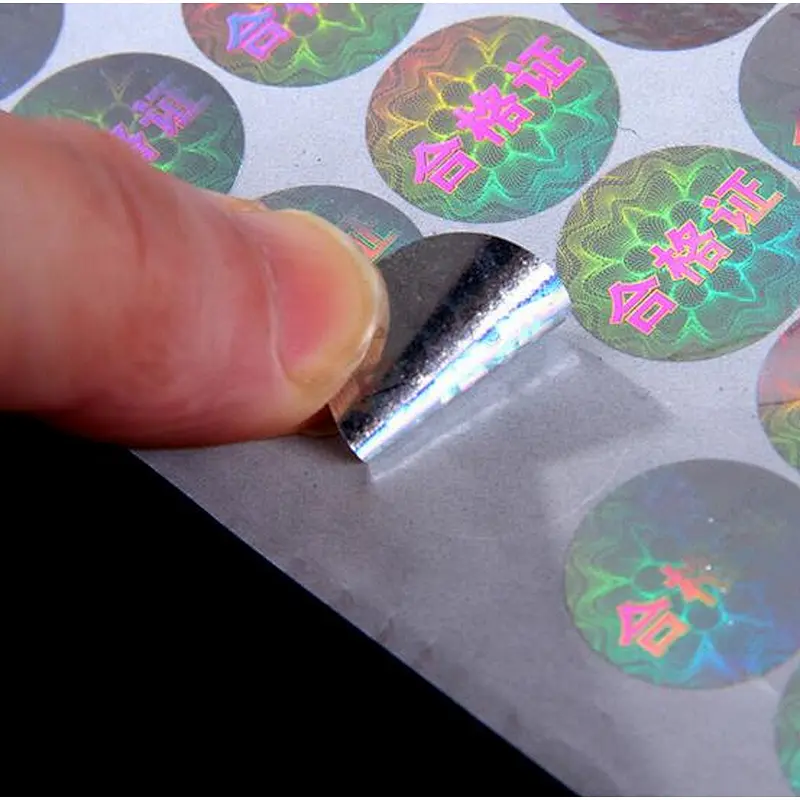 Laptop waterproof adhesive pvc printed printing die cut custom holographic glitter stickers