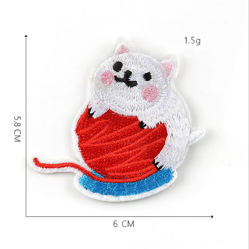Cute CAT embroidery patches sew iron on for clothing