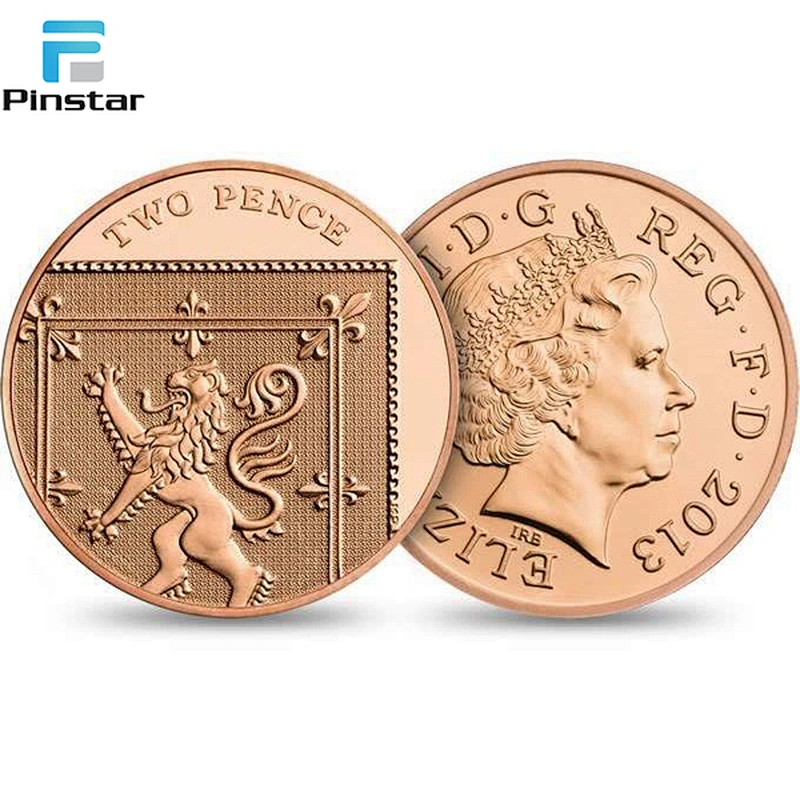 High level quality coins Factory custom gold plated coin