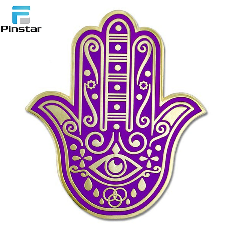 Wholesale Custom Metal Christian Praying Hands Shaped Lapel Pins