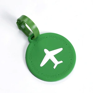 Silicon rubber luggage tag soft rubber luggage tag travel bag tag identification card label PVC luggage card.