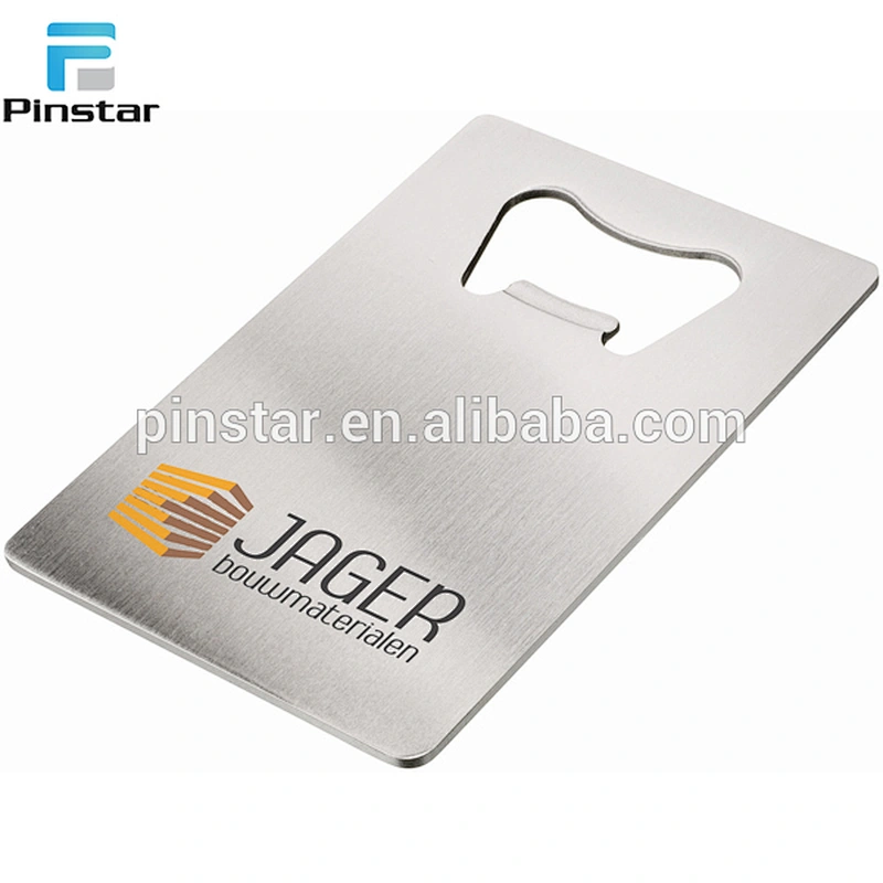 No MOQ bottle opener business card custom metal bottle opener