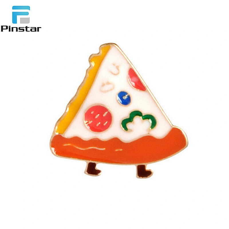 Kunshan Cheap Metal Enamel Domino's Pizza Lapel Pin Badge