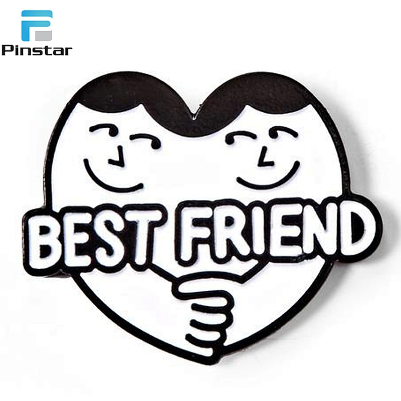 Soft enamel heart shaped lapel pins manufacturers china