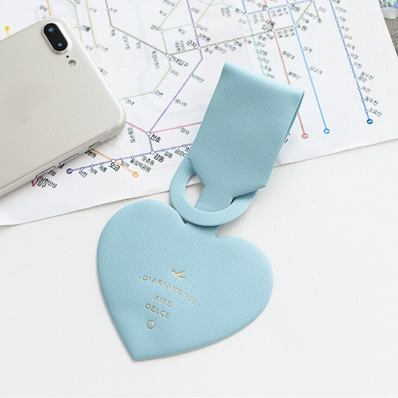 Heart Shape Personalized Blank Silicone Luggage Tags