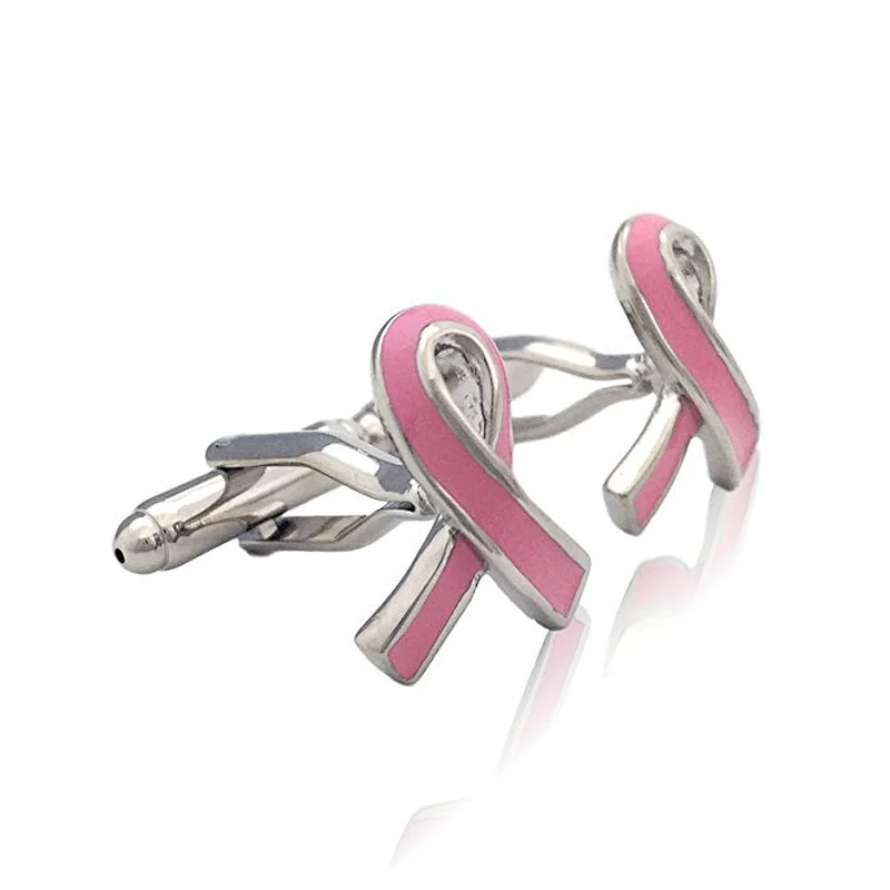OEM Good Quality Zinc alloy ribbon Gift Custom Cufflink