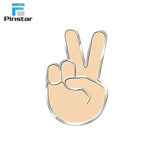 Free sample classical kids love chatting emoji metal lapel pin badges