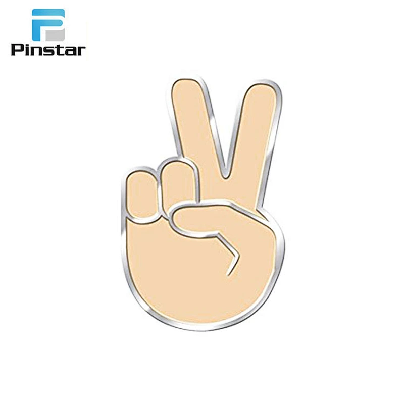 Free sample classical kids love chatting emoji metal lapel pin badges