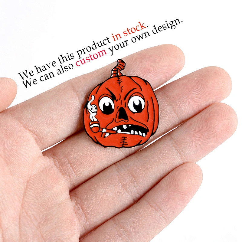 Custom Soft Enamel Halloween Lapel Pin with Rubber Backing