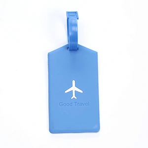 Silicon rubber luggage tag soft rubber luggage tag travel bag tag identification card label PVC luggage card.