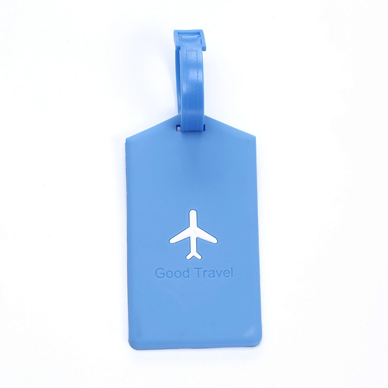 Silicon rubber luggage tag soft rubber luggage tag travel bag tag identification card label PVC luggage card.