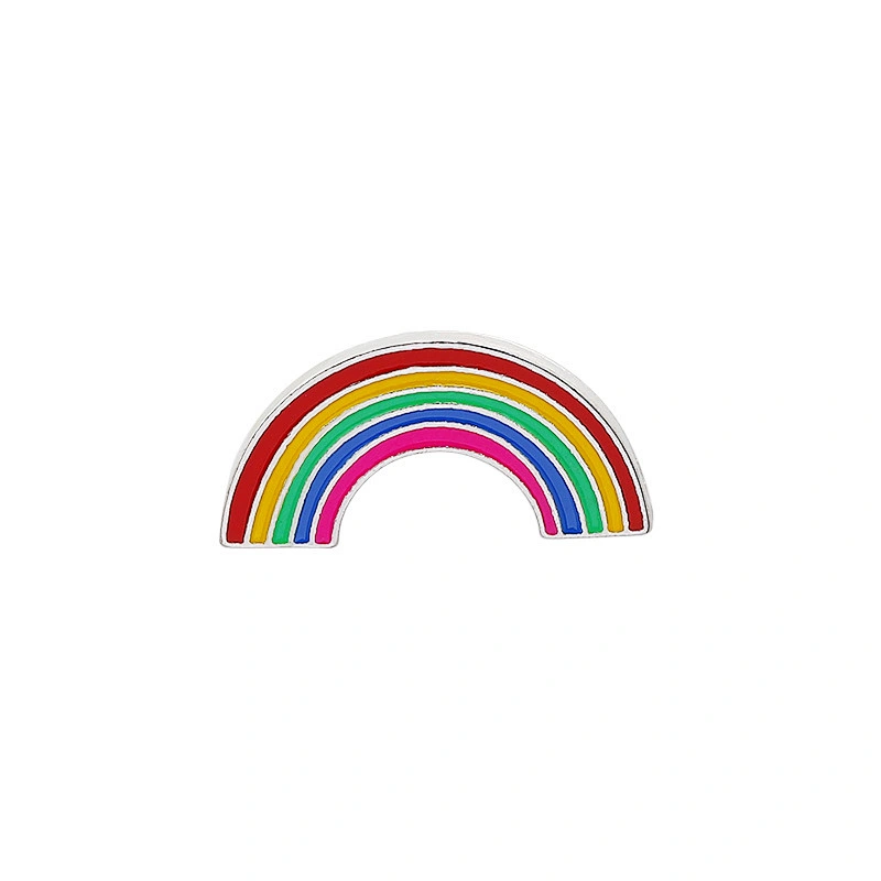 Colorful Custom Metal Rainbow Cloud Enamel Pin
