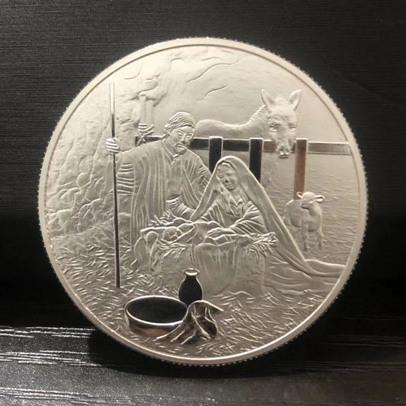 Factory Wholesale In Stock Collectable Souvenir Religious Challenge Coin 18k 24k Gold Jesus Christ Coin