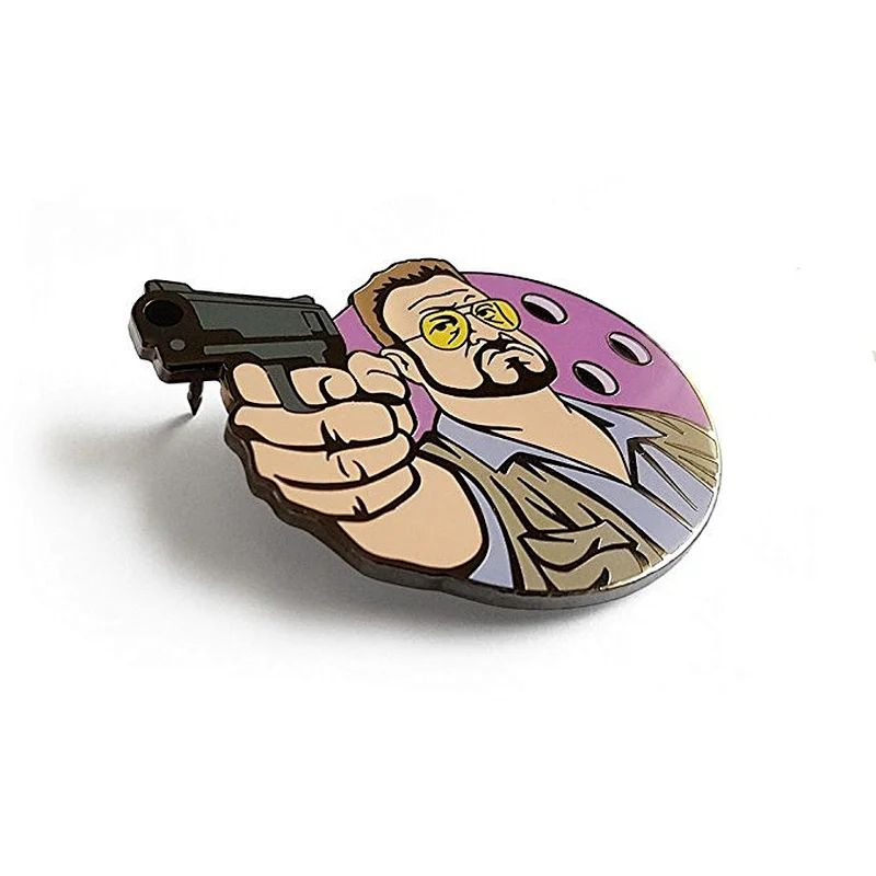 Wholesale custom metal soft enamel cartoon man shape lapel pins