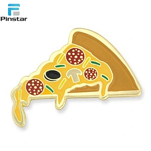 Kunshan Cheap Metal Enamel Domino's Pizza Lapel Pin Badge